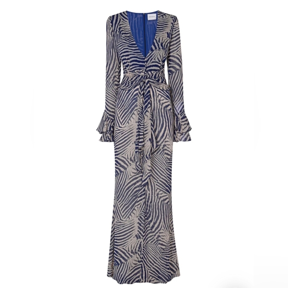 Rat & Boa Thalia Coverup/Dress & Matching Head Scarf - Navy/Cream - Picture 3 of 11